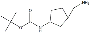 tert-butyl (6-aminobicyclo[3.1.0]hexan-3-yl)carbamate Struktur