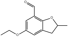 5-ethoxy-2-methyl-2,3-dihydro-1-benzofuran-7-carbaldehyde 结构式