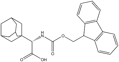 N-FMOC-L-金刚烷甘氨酸 结构式