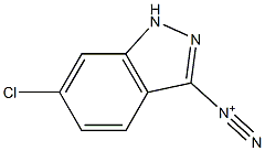 1H-Indazole-3-diazonium, 6-chloro- Structure