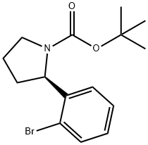 (R)-tert-butyl 2-(2-bromophenyl)pyrrolidine-1-carboxylate,1224945-46-3,结构式