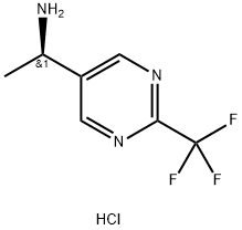 (R)-1-(2-(trifluoromethyl)pyrimidin-5-yl)ethan-1-amine hydrochloride Structure