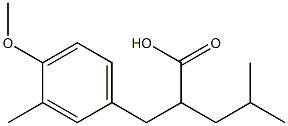Benzenepropanoic acid, 4-Methoxy-3-Methyl-a-
(2-Methylpropyl) 结构式