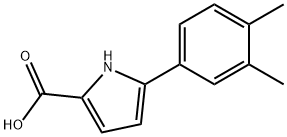 5-(3,4-dimethylphenyl)-1H-pyrrole-2-carboxylic acid Structure