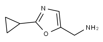 (2-cyclopropyloxazol-5-yl)methanamine Structure