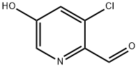 3-氯-5-羟基吡啶-2-甲醛 结构式