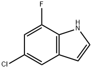 5-氯-7-氟-1H-吲哚, 1227499-38-8, 结构式