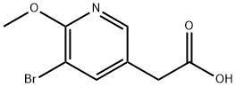 (5-Bromo-6-methoxy-pyridin-3-yl)-acetic acid Structure