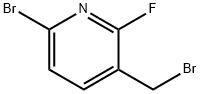 6-Bromo-3-(bromomethyl)-2-fluoropyridine Structure