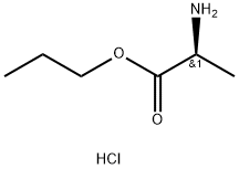 (S)-propyl 2-aminopropanoate hydrochloride 化学構造式