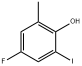 4-氟-2-碘-6-甲基苯酚,1228093-53-5,结构式
