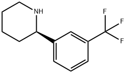 (2R)-2-[3-(trifluoromethyl)phenyl]piperidine,1228557-02-5,结构式