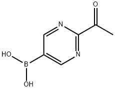 (2-ACETYLPYRIMIDIN-5-YL)BORONIC ACID Struktur