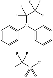 (perfluoroethyl)diphenylsulfonium trifluoromethanesulfonate,1231894-80-6,结构式