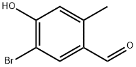 5-Bromo-4-hydroxy-2-methyl-benzaldehyde Struktur