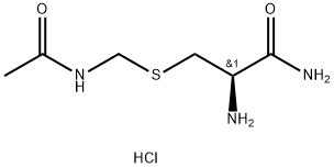(2R)-2-amino-3-[(acetamidomethyl)sulfanyl]propanamide hydrochloride Structure