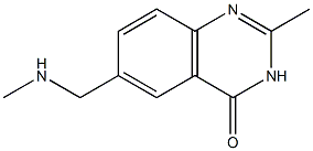 2-methyl-6-[(methylamino)methyl]-3,4-dihydroquinazolin-4-one Struktur
