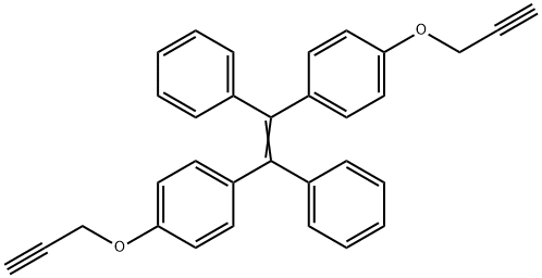 [1,2-二苯基-1,2-二(4-丙炔氧基苯基]乙烯, 1237487-06-7, 结构式