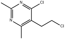 4-chloro-5-(2-chloroethyl)-2,6-dimethylpyrimidine 结构式