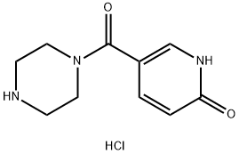 5-(哌嗪-1-羰基)-1,2-二氢吡啶-2-酮二盐酸 结构式