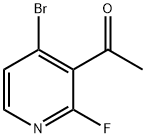 1-(4-bromo-2-fluoropyridin-3-yl)ethan-1-one 结构式