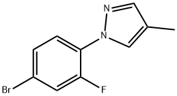 1-(4-bromo-2-fluorophenyl)-4-methyl-1H-pyrazole Structure