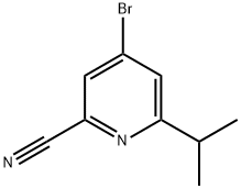 4-Bromo-6-(1-methylethyl)-2-pyridinecarbonitrile Struktur