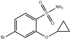 Benzenesulfonamide, 4-bromo-2-(cyclopropyloxy)- Structure