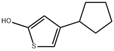 2-Hydroxy-4-(cyclopentyl)thiophene Structure