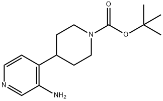 TERT-BUTYL 4-(3-AMINOPYRIDIN-4-YL)PIPERIDINE-1-CARBOXYLATE Structure