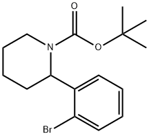 tert-butyl 2-(2-bromophenyl)piperidine-1-carboxylate 结构式