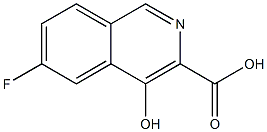 6-fluoro-4-hydroxyisoquinoline-3-carboxylic acid,1246553-84-3,结构式