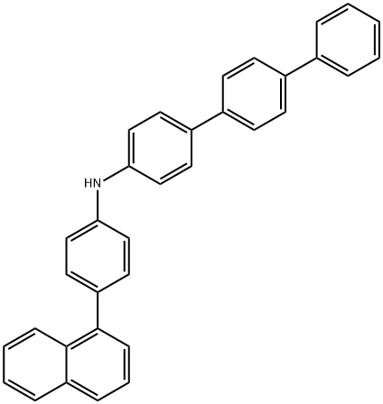 [1,1'4',1''-Terphenyl]-4-amine, N-[4-(1-naphthalenyl)phenyl]-,1247176-52-8,结构式