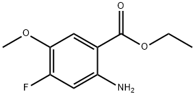 乙基 2-氨基-4-氟-5-甲氧基苯酸盐,1247376-44-8,结构式