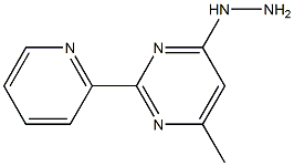 4-肼基-6-甲基-2-(吡啶-2-基)嘧啶 结构式