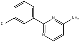 4-Amino-2-(3-chlorophenyl)pyrimidine 结构式