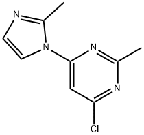 4-chloro-2-methyl-6-(1H-2-methylimidazol-1-yl)pyrimidine, 1248747-43-4, 结构式