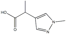 2-(1-methyl-1H-pyrazol-4-yl)propanoic acid Structure
