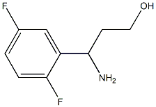 3-AMINO-3-(2,5-DIFLUOROPHENYL)PROPAN-1-OL Struktur