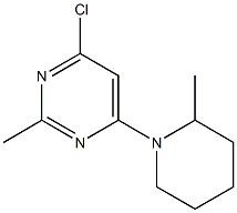 4-chloro-2-methyl-6-(2-methylpiperidin-1-yl)pyrimidine|