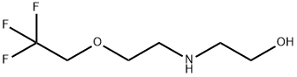 2-{[2-(2,2,2-trifluoroethoxy)ethyl]amino}ethan-1-ol Struktur