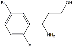 3-AMINO-3-(5-BROMO-2-FLUOROPHENYL)PROPAN-1-OL Struktur