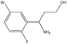 3-氨基-3-(5-溴-2-氟苯基)丙-1-醇, 1250877-02-1, 结构式