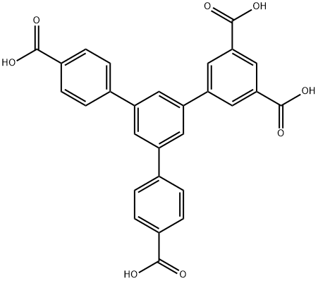 5'-(4-carboxyphenyl)-[1,1':3',1''-terphenyl]-3,4'',5-tricarboxylicacid Struktur