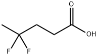 4,4-difluoropentanoic acid Struktur