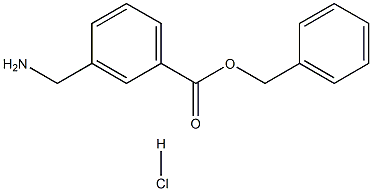 benzyl 3-(aminomethyl)benzoate hydrochloride 结构式