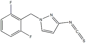 1-[(2,6-difluorophenyl)methyl]-3-isothiocyanato-1H-pyrazole Struktur