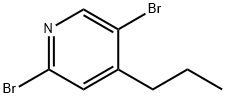 2,5-Dibromo-4-(n-propyl)pyridine Struktur