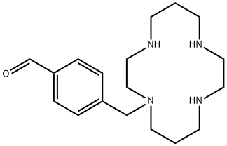 4-((1,4,8,11-tetraazacyclotetradecan-1-yl)methyl)benzaldehyde trihydrochloride Struktur