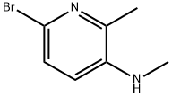 (6-Bromo-2-methyl-pyridin-3-yl)-methyl-amine Struktur